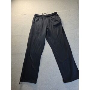 Nike Mens Black Fleece Athletic Sweatpants Straight Leg Drawstring Size Small